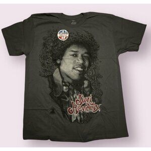 Liquid Blue Jimi Hendrix Shirt Mens L Gray 2009 NWT Short Sleeve